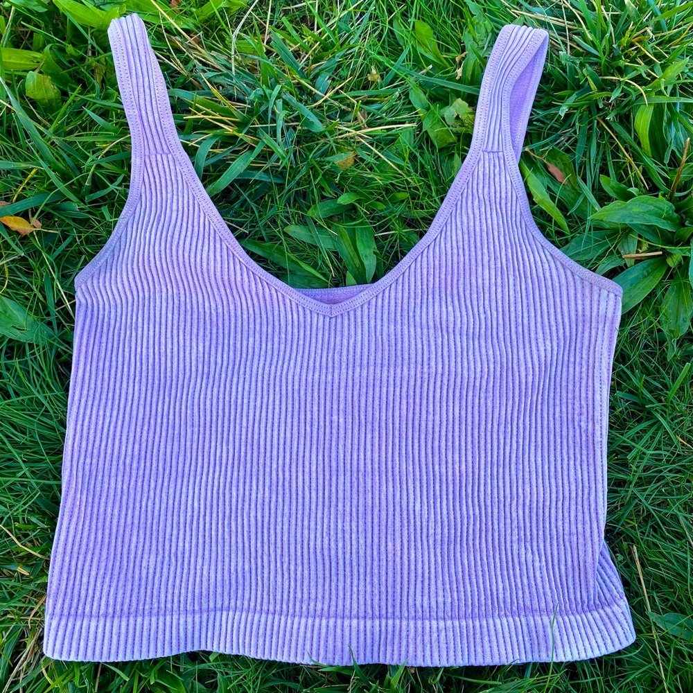 Light purple crop top